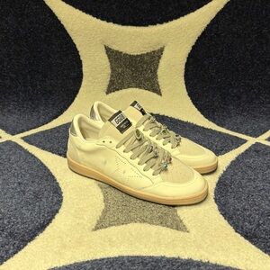 Golden Goose Ball Star White Nappa and Rhinestones size 39